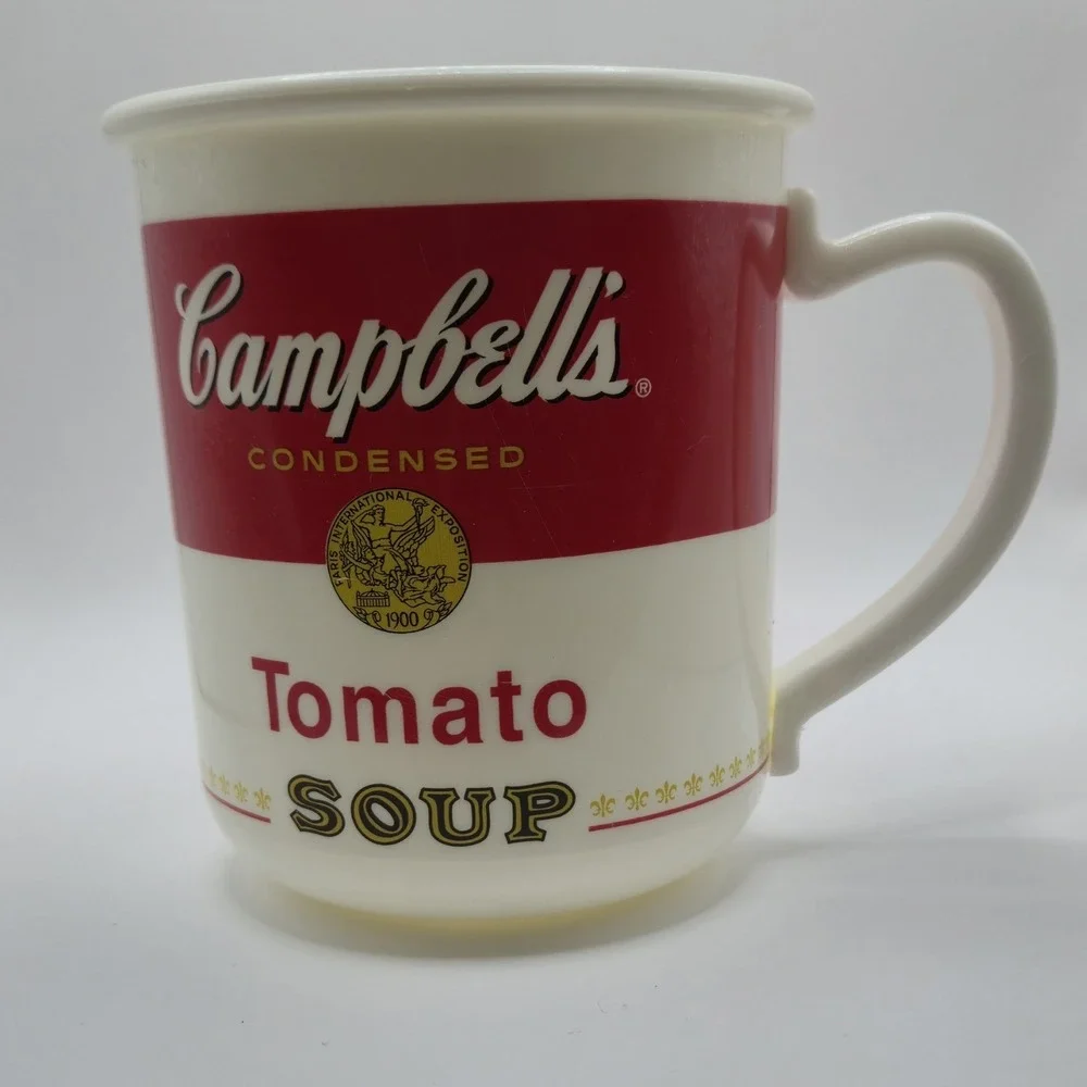 Campbell's Tomato Soup Mug Cup 125 Anniversary Collection White Red SET OF 2